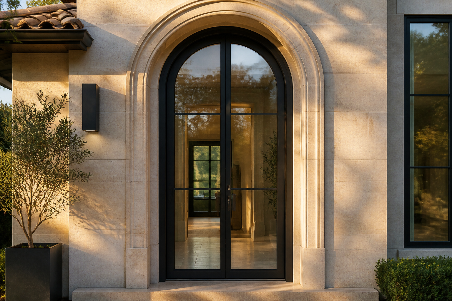 VLX 100 Arched / Custom Door in Fresno, CA | Lightwell Windows Fresno - detail 3