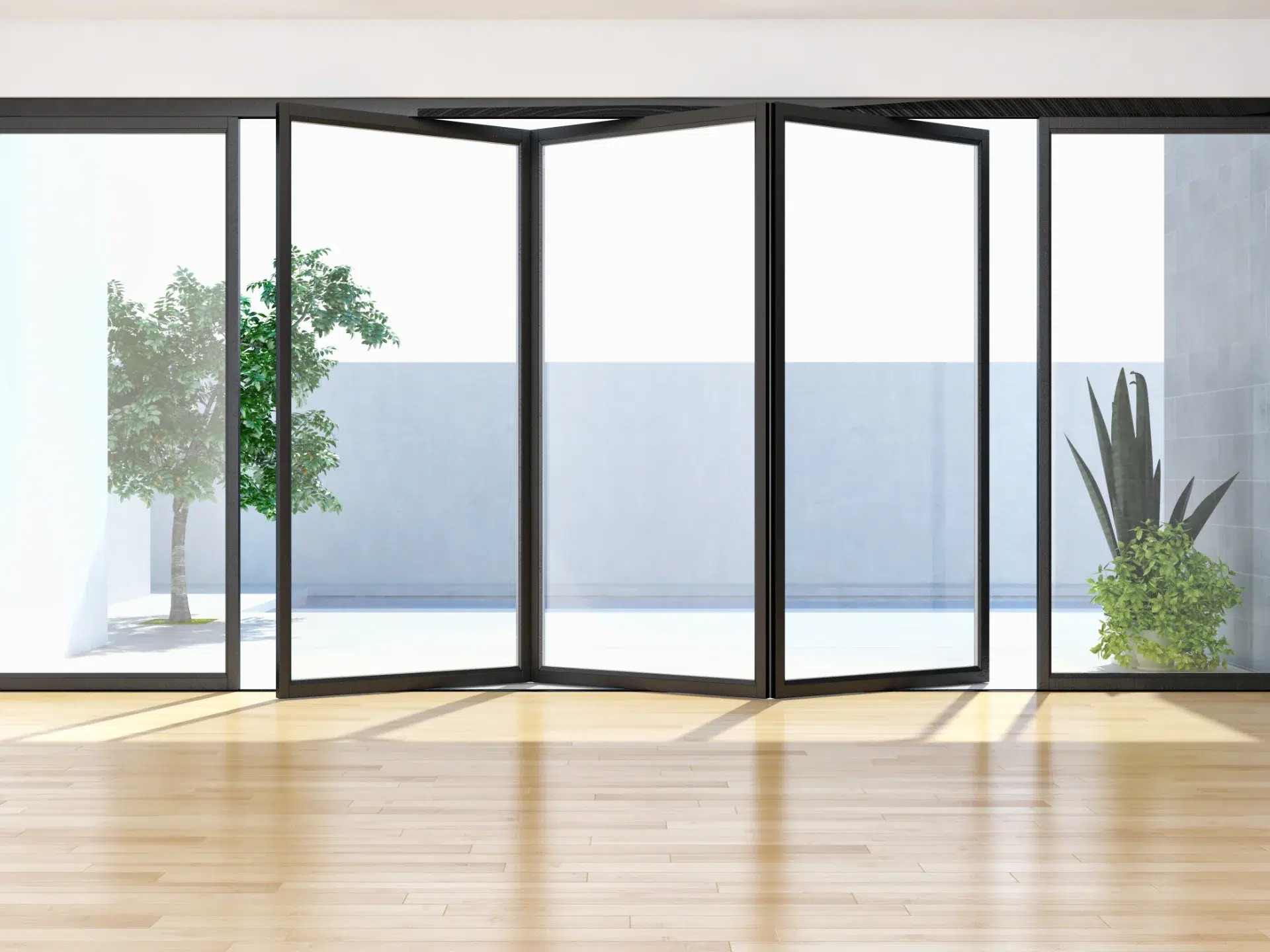 VLX 100 Bifold / Folding Door in Fresno, CA | Lightwell Windows Fresno - detail 1