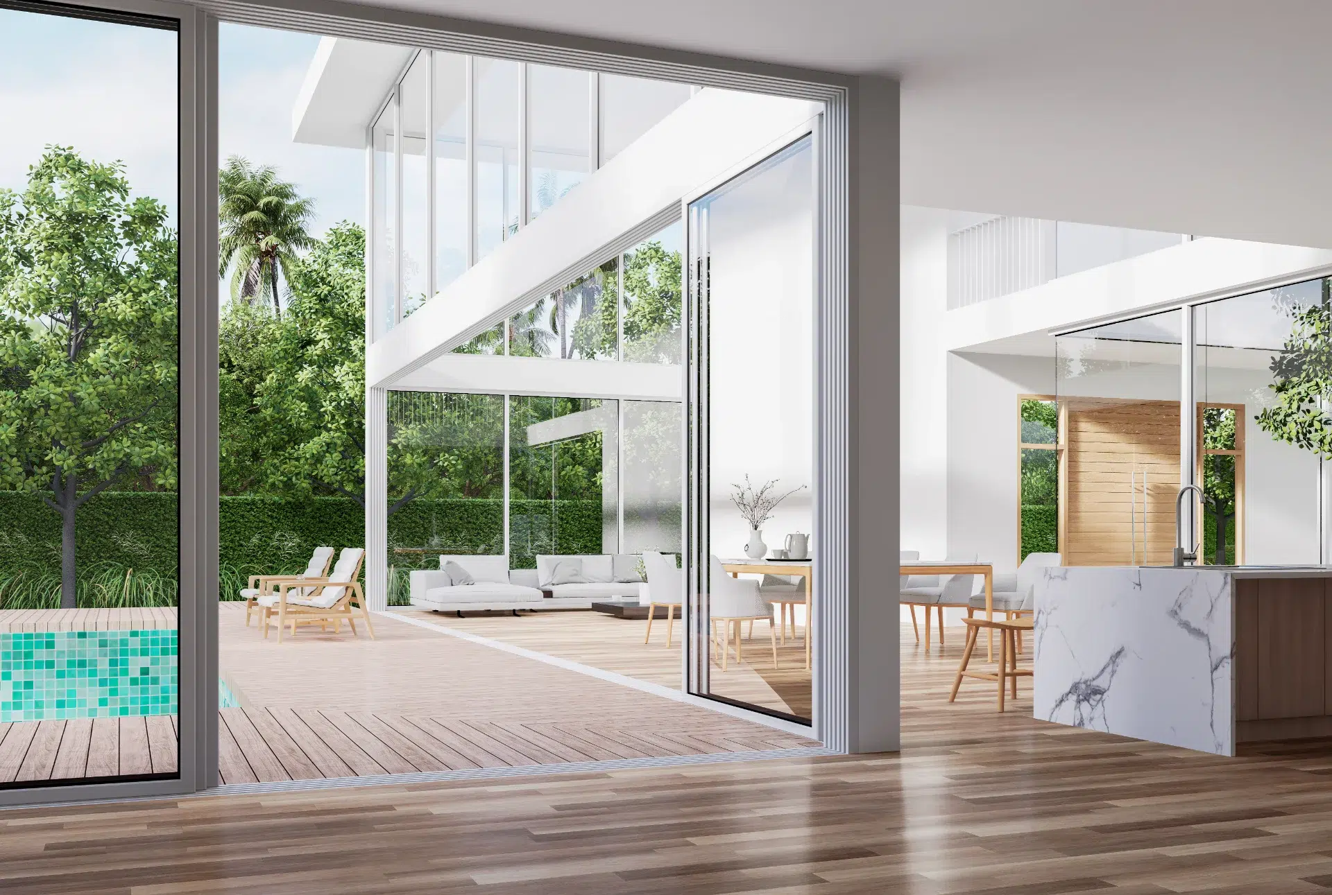 VLX 138 Panoramic Sliding Door in Fresno, CA | Lightwell Windows Fresno - detail 1