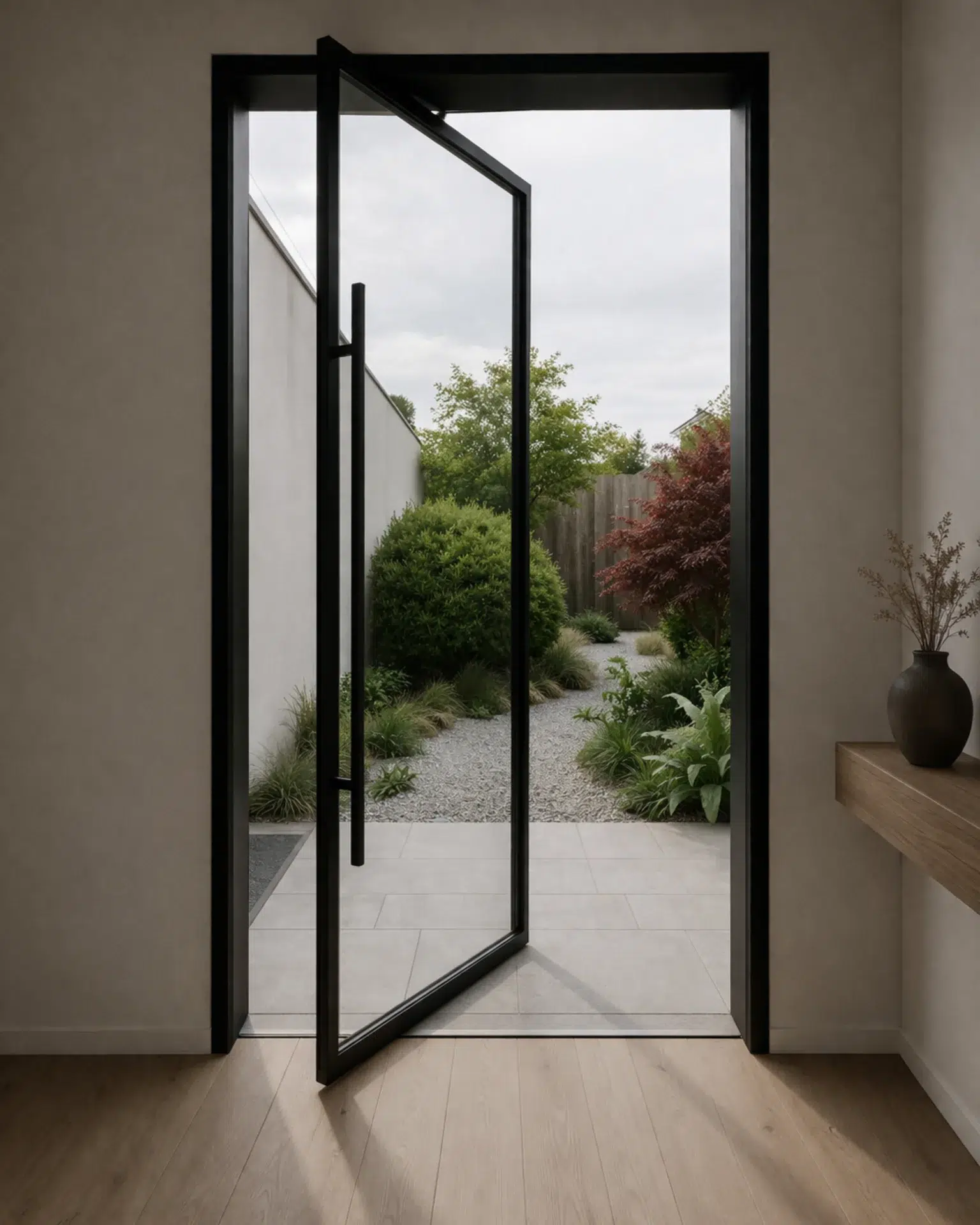 VLX 100 Pivot Door in Fresno, CA | Lightwell Windows Fresno - detail 1