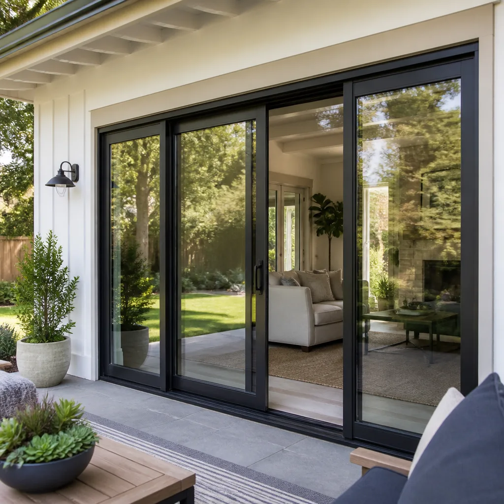 Sliding glass doors
